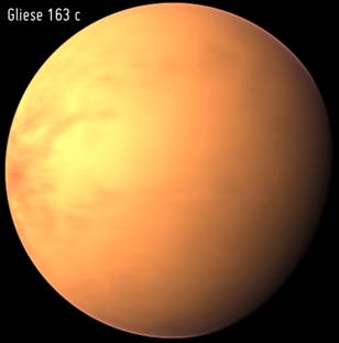 “超級地球”行星Gliese 163c，可能孕育微生命