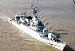 中國(guó)海軍053H3江衛(wèi)II型護(hù)衛(wèi)艦。