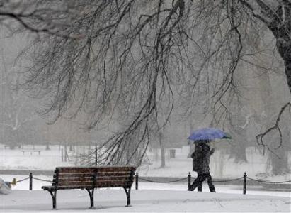 2月8日，波士頓降雪。