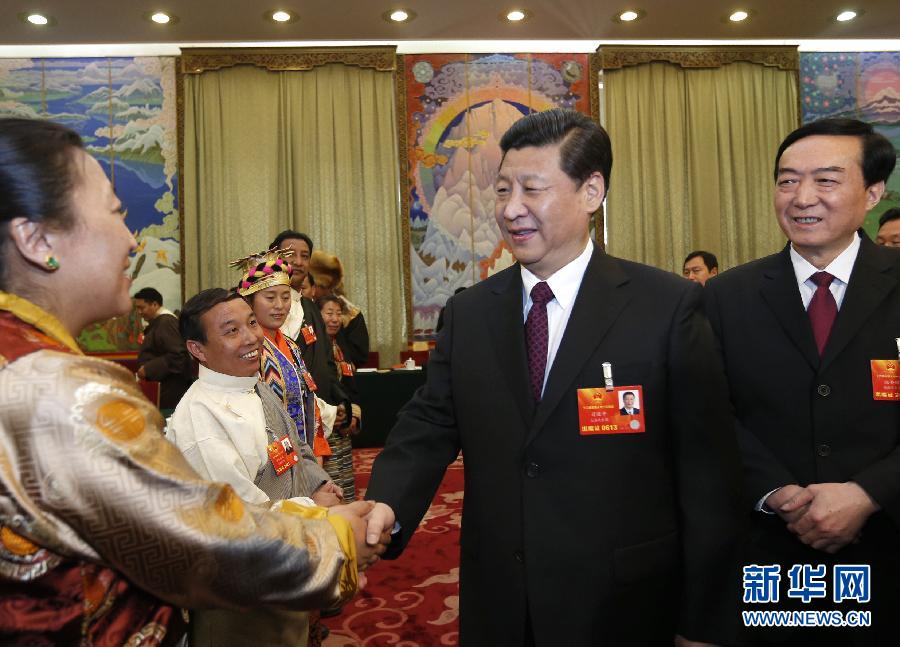（XHDW）（2）習近平參加西藏代表團審議
